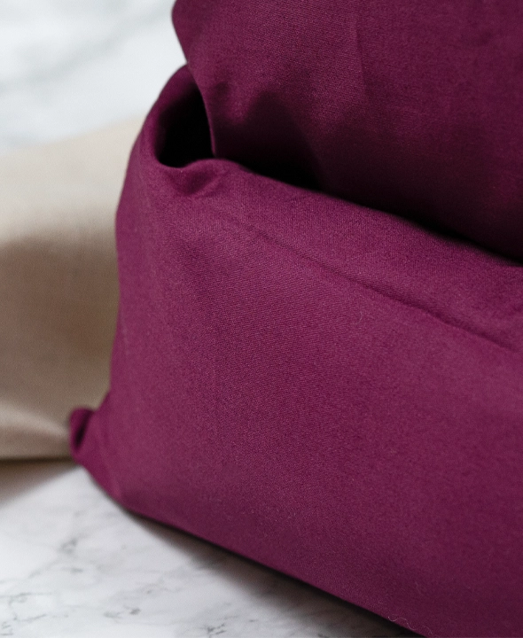 Fictory Kissenbezüge Mit Rüschen 48x74cm - Atmungsaktive Studentenkissen Rosa