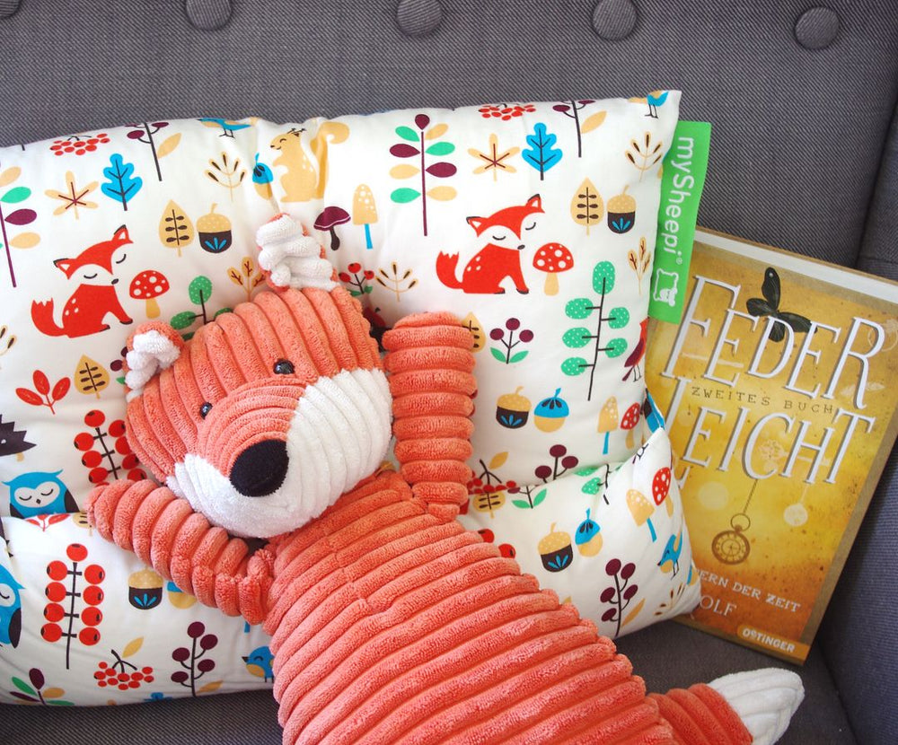 Kopfkissen mit Nackenrolle für Kinder