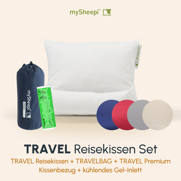 TRAVEL Reisekissen Set mit Gel-Inlett