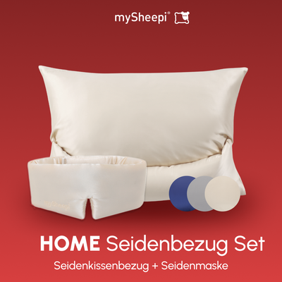 Product HOME Seidenbezug Set displayed on a clean background, showing main features and details, no visible text, neutral and inviting presentation