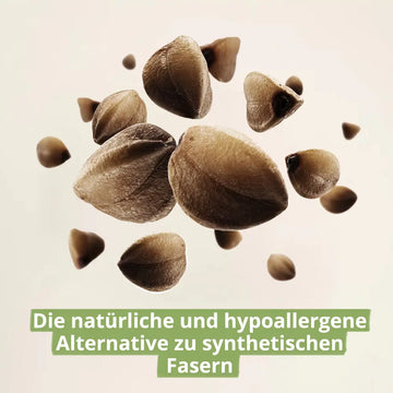 Natürliche Hypoallergene Alternative zu synthetischen Fasern