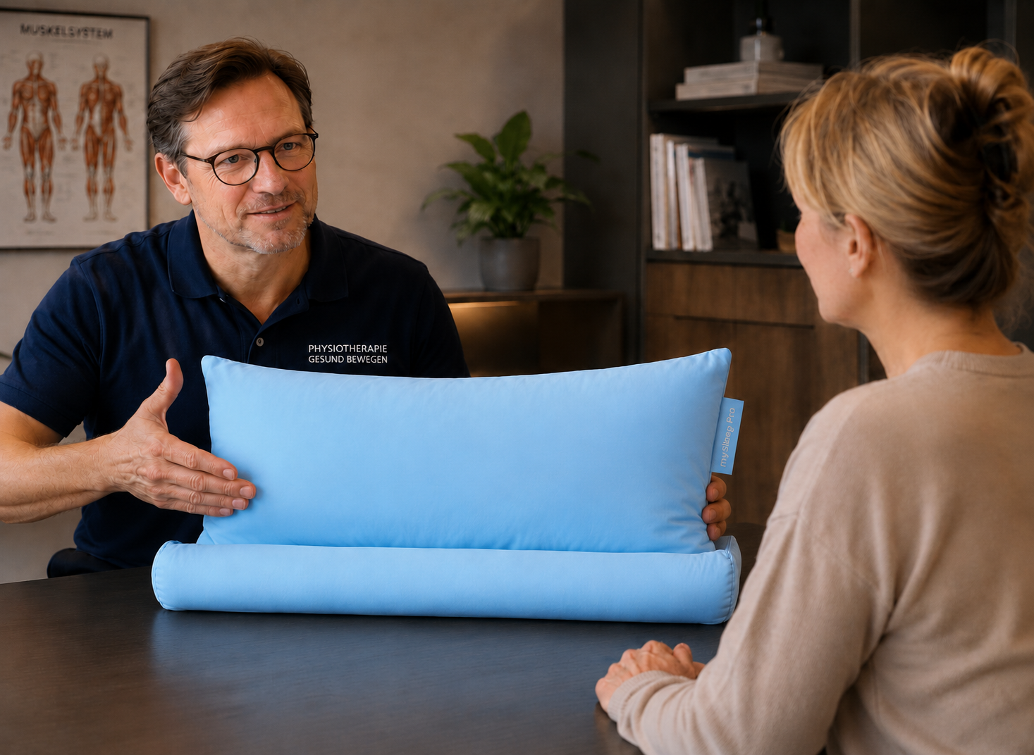 Physiotherapeut empfiehlt das mySheepi Kopfkissen